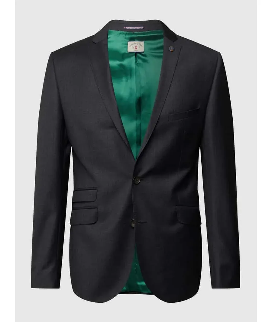 obrazek 1 Marynarka na 2 guziki o kroju slim fit z żywej wełny — ‘Savile Row’