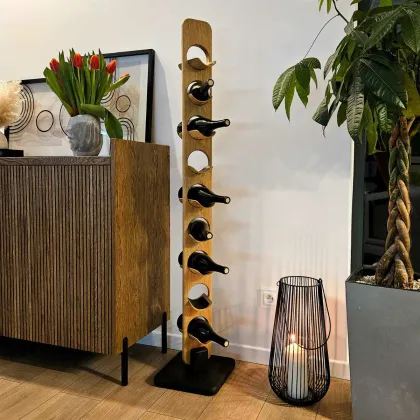 Zdjęcie Stojak na Wino z Eco-skórą TWINE