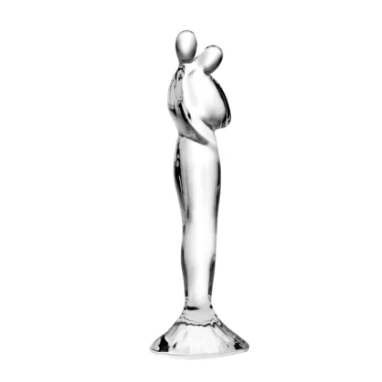 Picture A stylish crystal sculpture of two figures in a gift package from the Fusion collection - Connection - Vista Alegre