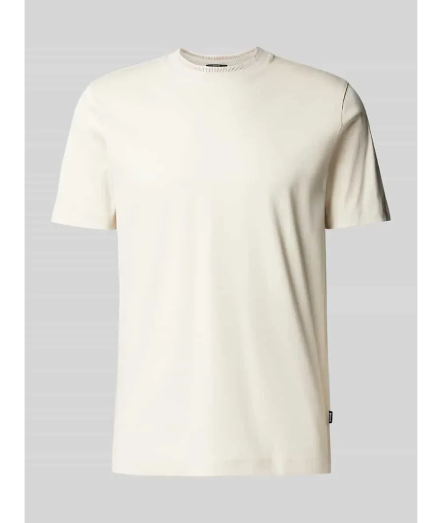 obrazek 1 T-shirt o kroju slim fit z czystej bawełny model ‘Tessler’