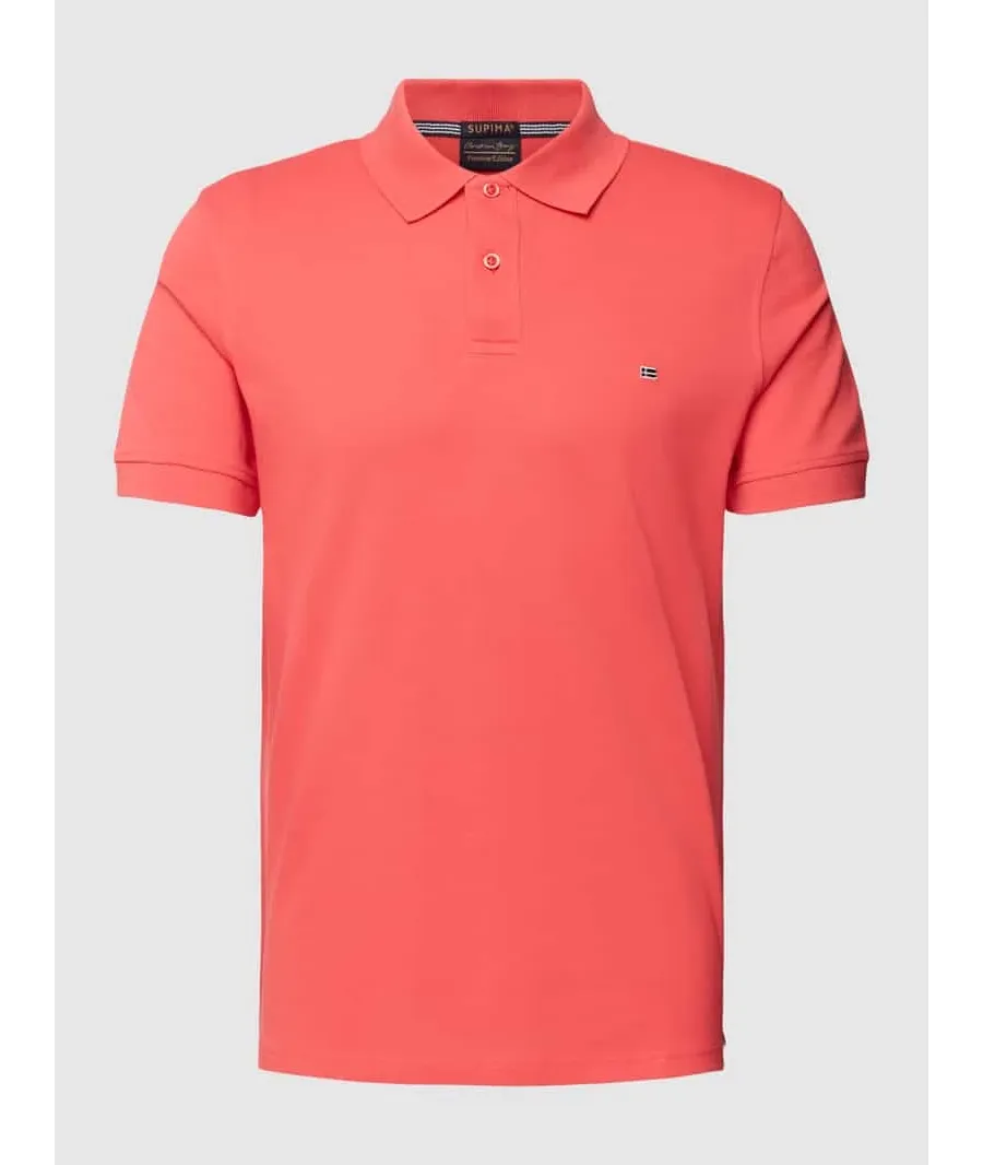 obrazek 1 Koszulka polo o kroju slim fit w jednolitym kolorze
