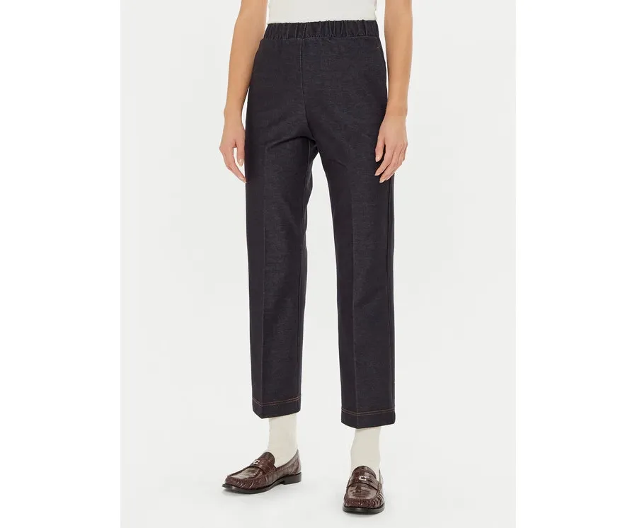 obrazek 1 Max Mara Leisure Spodnie materiałowe Quiete 2426786048600 Granatowy Regular Fit