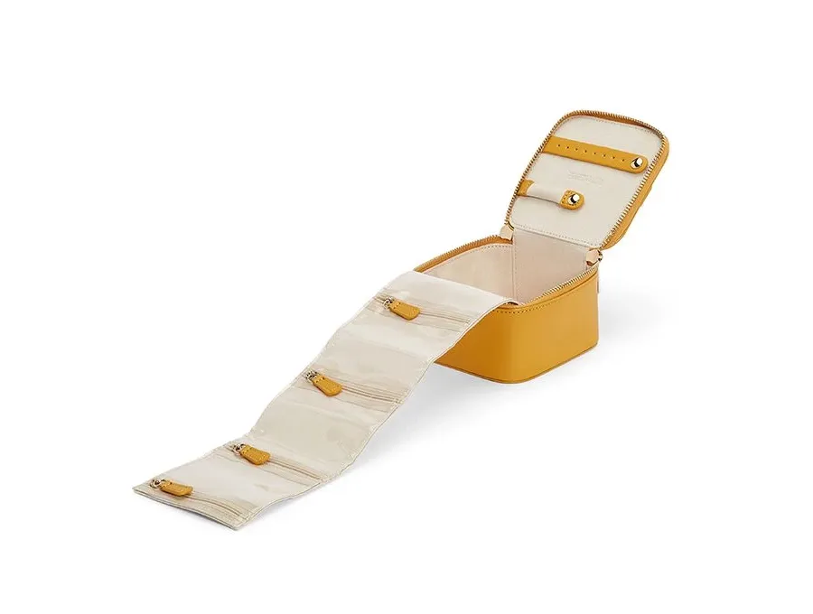 obrazek 2 Pudełko podróżne na biżuterię Maria Cube Mustard