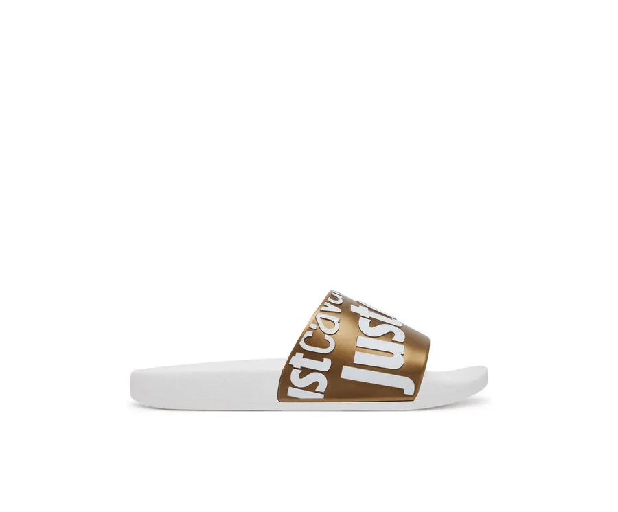 obrazek 1 Just Cavalli Klapki 78RA3SZ1 ZS785 Złoty