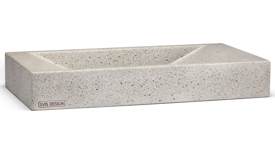 obrazek 2 Oryginalna umywalka 60 cm SIRIUS HARDCORE – naturalna, bez dekoru, lakier matowy
