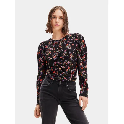 Zdjęcie Desigual Bluzka 23WWBW36 Czarny Regular Fit