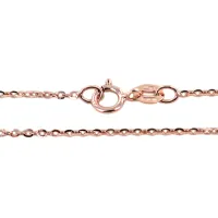 Picture Women's chain with diamond links in rose gold