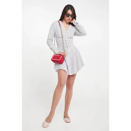 Zdjęcie Sukienka mini w paski Anchise PINKO Pinko