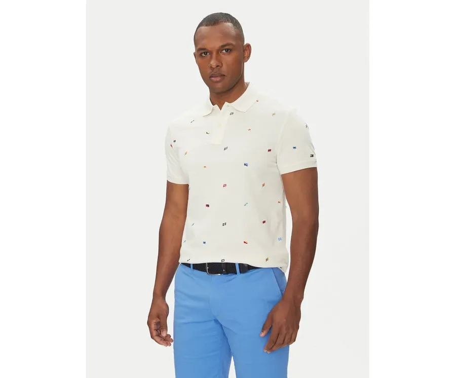 obrazek 1 Tommy Hilfiger Polo Critter MW0MW39044 Beżowy Regular Fit