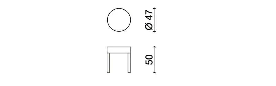 obrazek 2 Designerski tapicerowany stołek - Living Comfort Italia