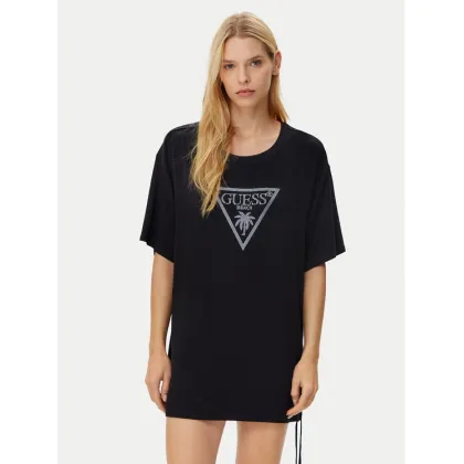Zdjęcie Guess T-Shirt E4GI00 K68D2 Czarny Regular Fit