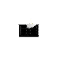 Picture A unique cabinet with a washbasin with a unique minimalist shape