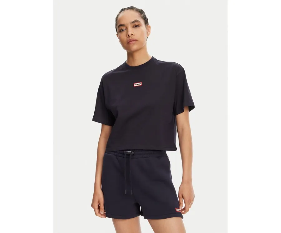 obrazek 1 Hunter T-Shirt Leona HARW0070251 Granatowy Boxy Fit