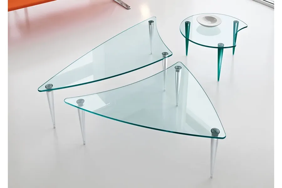 obrazek 2 Ekskluzywny szklany stolik z nogami z poliwęglanu - Tonelli Design