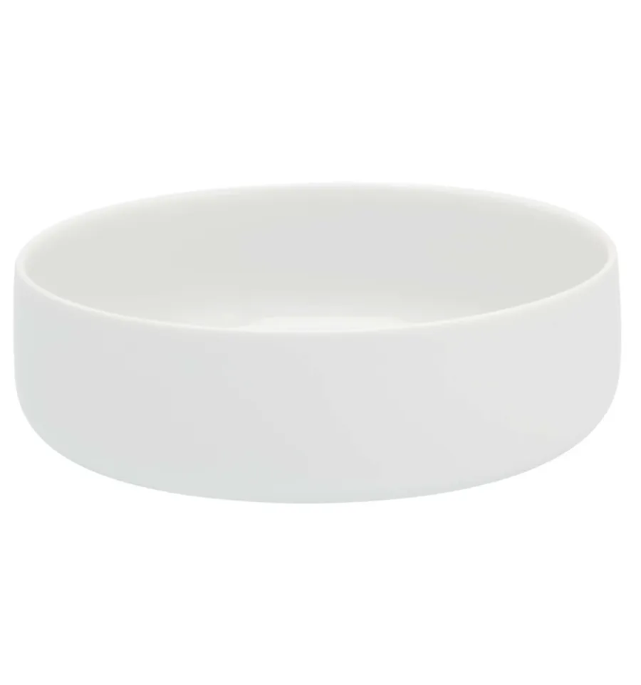 picture 1 A small white porcelain salad bowl from the Silkroad White collection inspired by fusion of East and West - Vista Alegre