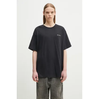 Zdjęcie Columbia t-shirt bawełniany North Cascades kolor czarny z nadrukiem 1834041