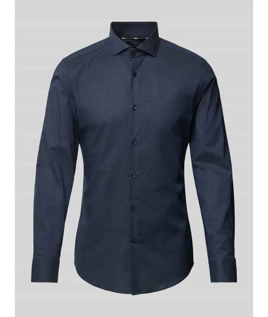 obrazek 1 Koszula biznesowa o kroju slim fit z listwą guzikową