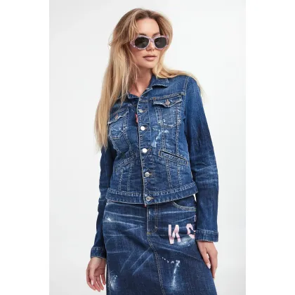 Zdjęcie Katana jeansowa damska Boyfriend DSQUARED2 Dsquared2