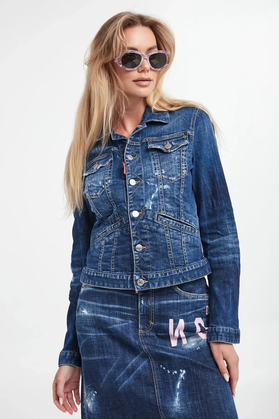 obrazek 1 Katana jeansowa damska Boyfriend DSQUARED2 Dsquared2