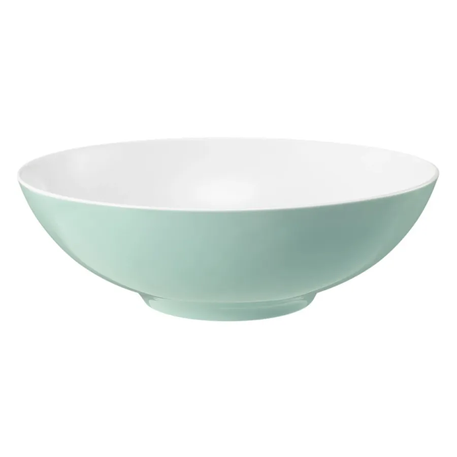 obrazek 1 Okrągła duża porcelanowa miska 30 cm w kolorze turkusu - Seltmann Weiden