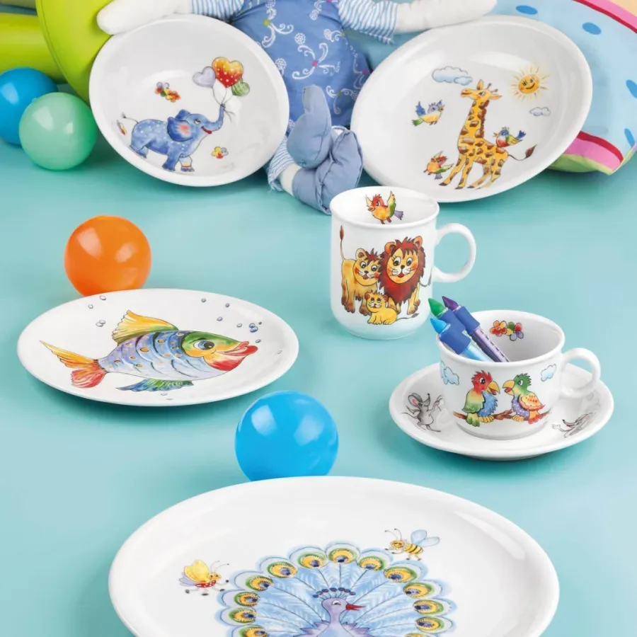 obrazek 4 Piękny dziecięcy 3-elementowy zestaw porcelanowy - Seltmann Weiden