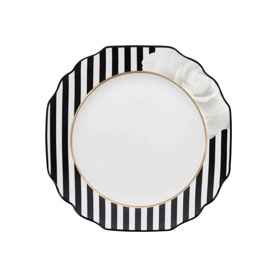 obrazek 1 Bardzo elegancki porcelanowy talerz obiadowy z kolekcji Camellia - Porcel