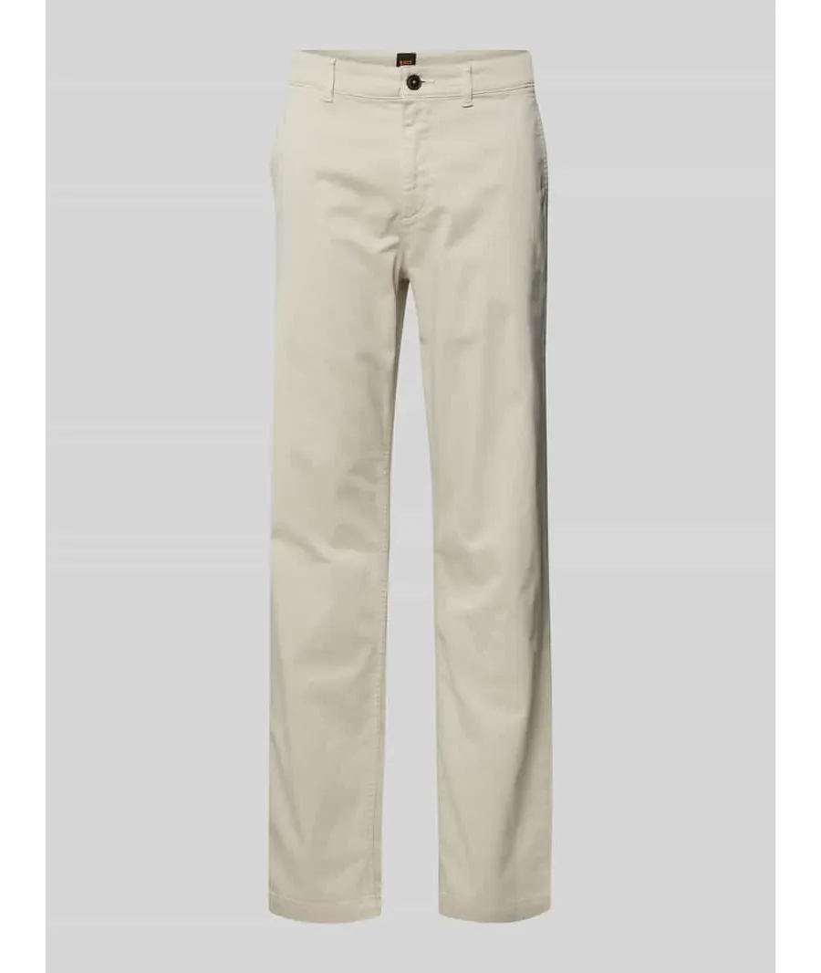 obrazek 1 Chinosy o kroju regular fit ze szlufkami na pasek