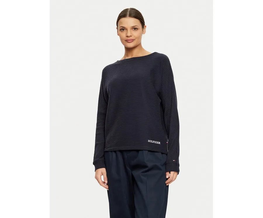obrazek 1 Tommy Hilfiger Bluza UW0UW05583 Granatowy Regular Fit