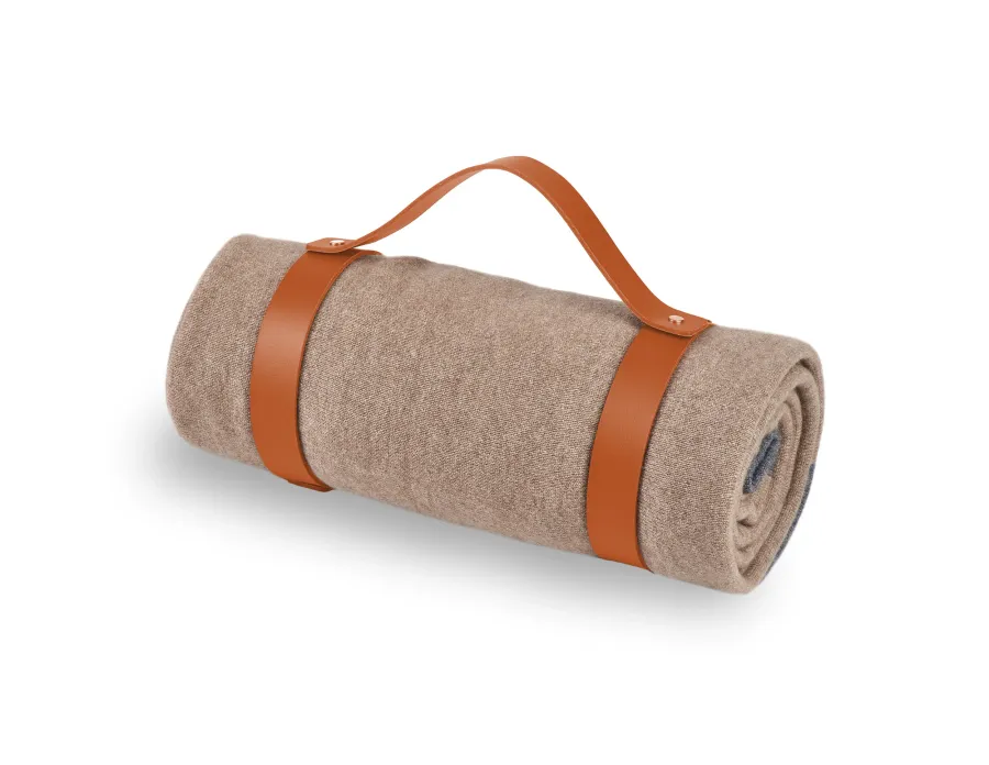 obrazek 2 Skórzany pas do koca w stylowym bursztynowym kolorze