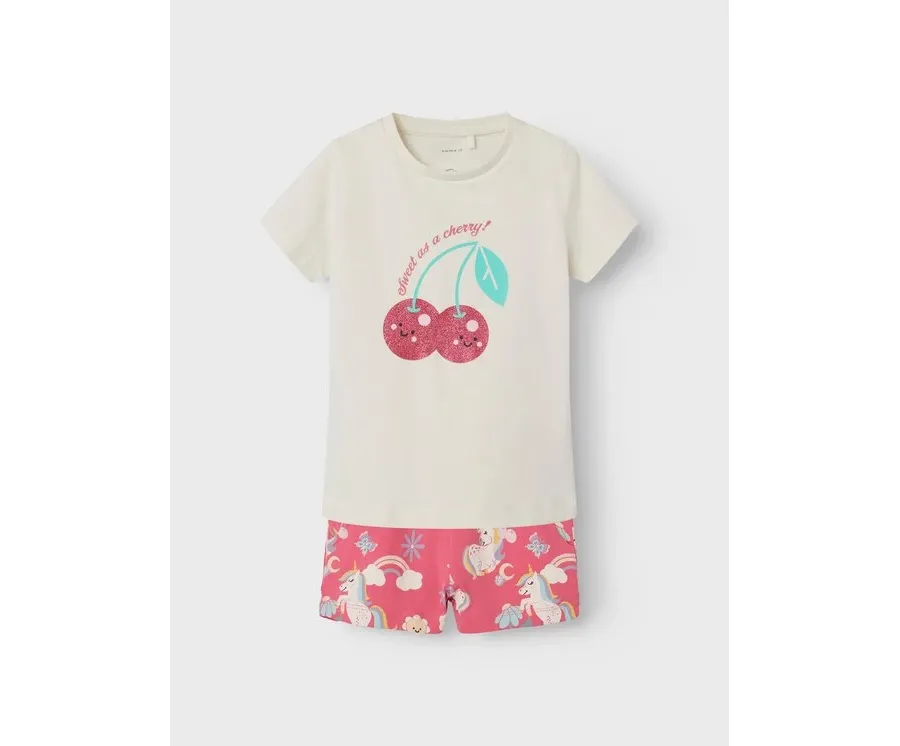 obrazek 1 NAME IT Komplet t-shirt i spodenki Zucca 13226883 Kolorowy Regular Fit