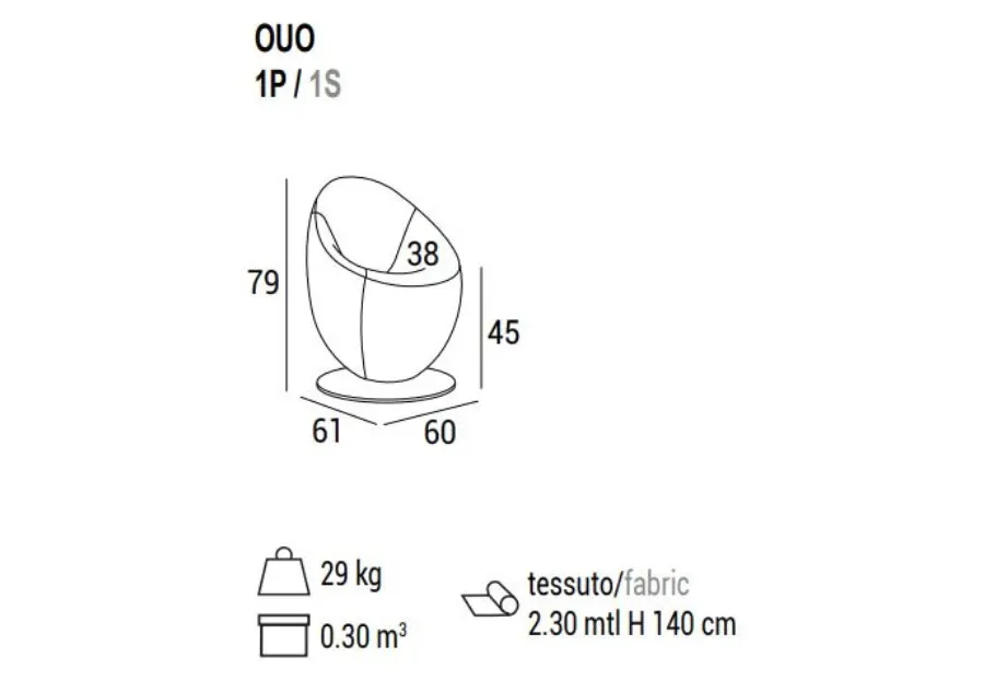 obrazek 6 Designerski i minimalistyczny fotel Ouo