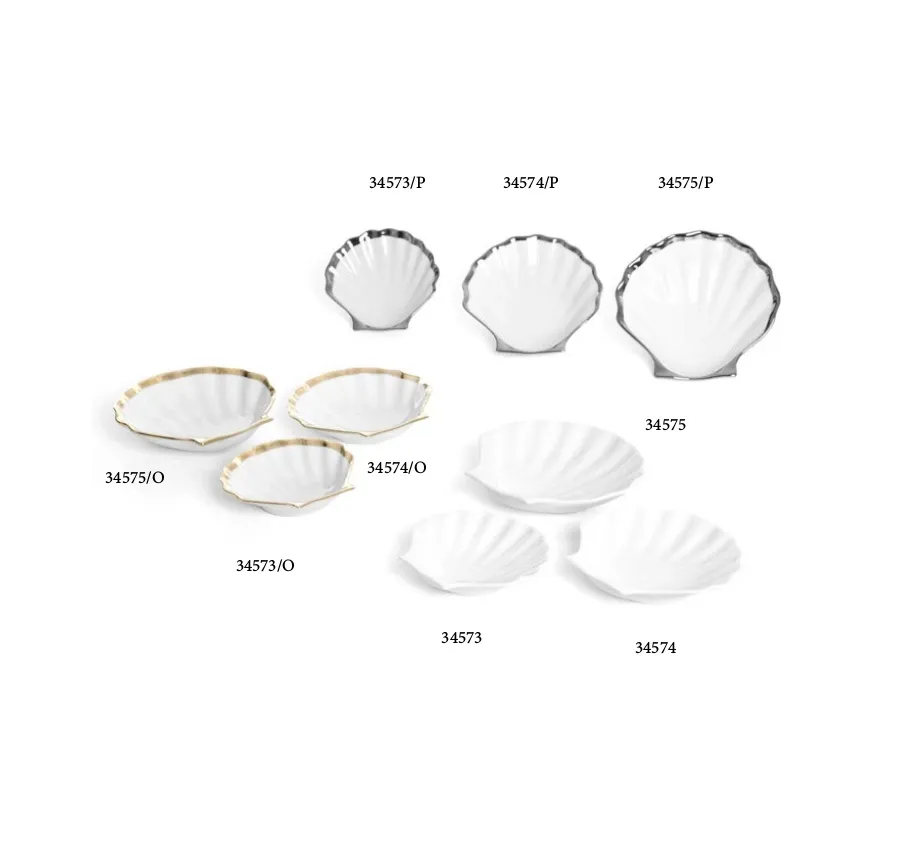 obrazek 2 Porcelanowa miseczka ozdobna w kształcie muszli