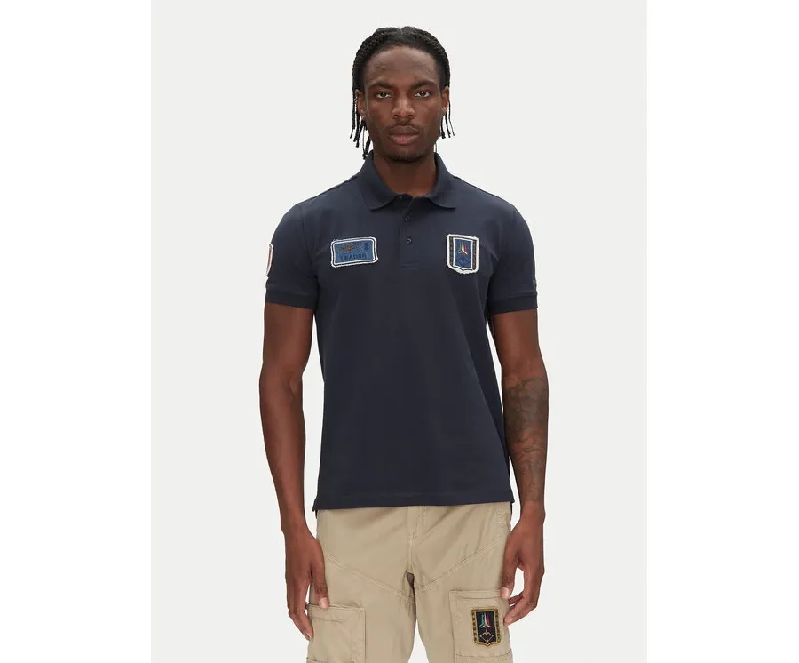 obrazek 1 Aeronautica Militare Polo 251PO1851P344 Granatowy Regular Fit