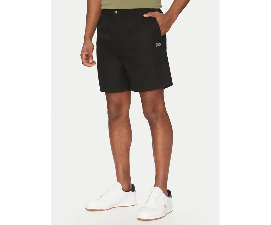 obrazek 1 Lacoste Szorty materiałowe GH7220 Czarny Relaxed Fit