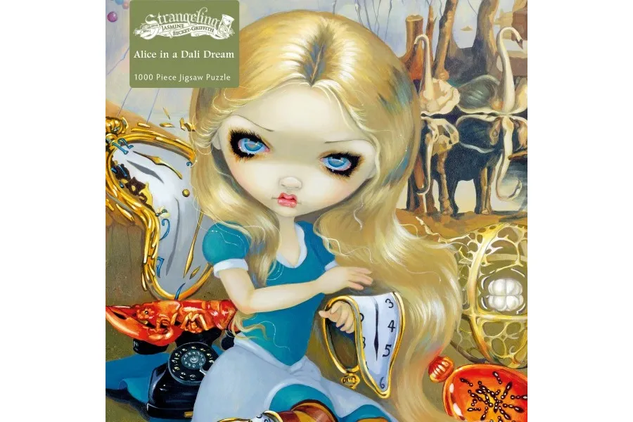 obrazek 2 Puzzle dla dorosłych Jasmine Becket-Griffith: Alicja w Dream Dali - Flame Tree Publishing