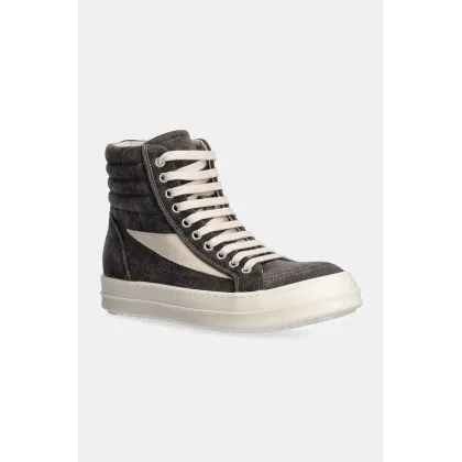 Zdjęcie Rick Owens trampki Vintage High Sneaks damskie kolor szary DS02D2810.MOLVS