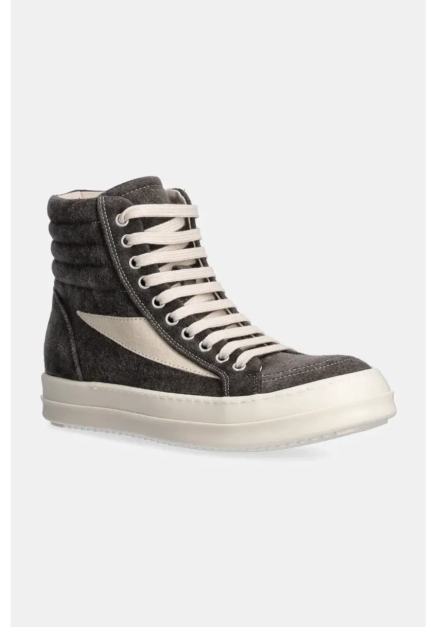 obrazek 1 Rick Owens trampki Vintage High Sneaks damskie kolor szary DS02D2810.MOLVS