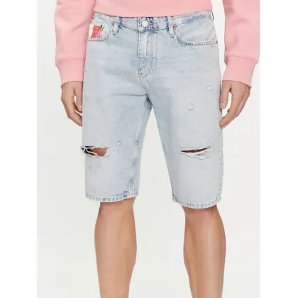 Zdjęcie Tommy Jeans Szorty jeansowe Ryan DM0DM18804 Błękitny Slim Fit
