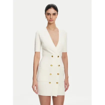 Zdjęcie Elisabetta Franchi Sukienka dzianinowa AM-66S-51E2 Biały Regular Fit