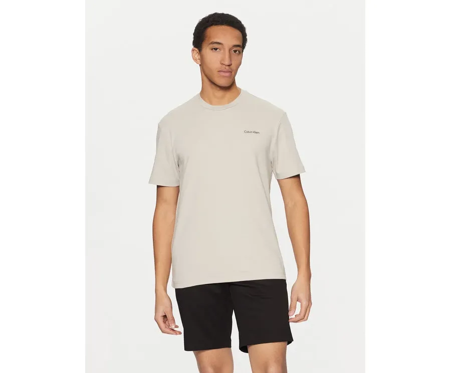 obrazek 1 Calvin Klein T-Shirt Micro Logo K10K109894 Beżowy Regular Fit