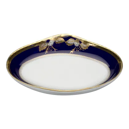 Zdjęcie Porcelanowy talerz na oliwki Brest ze złotym motywem dekoracyjnym - Vista Alegre