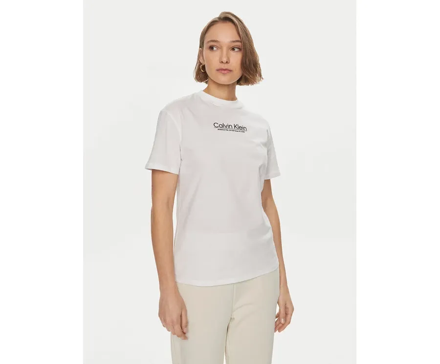 obrazek 1 Calvin Klein T-Shirt Coordinates K20K207005 Biały Regular Fit
