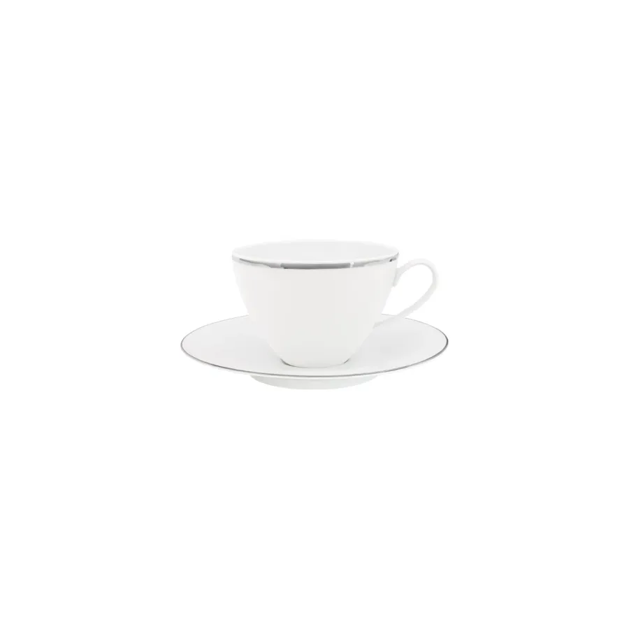 obrazek 1 Piękna filiżanka śniadaniowa w komplecie ze spodeczkiem z porcelany z kolekcji Ballet PT - Porcel