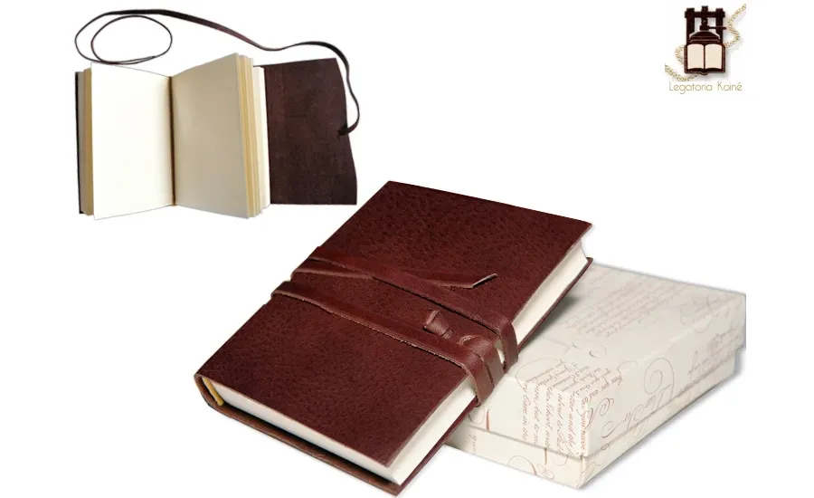 picture 1 Leather notebook with a soft leather cover