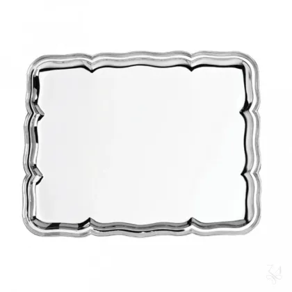 Zdjęcie Srebrna taca Settecento 40×32 cm o oryginalnym kształcie - Zaramella Argenti