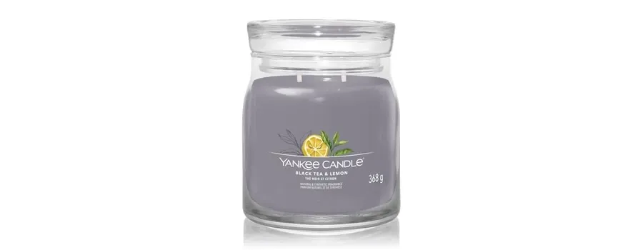 obrazek 1 Yankee Candle Black Tea & Lemon Świeca zapachowa 368 g