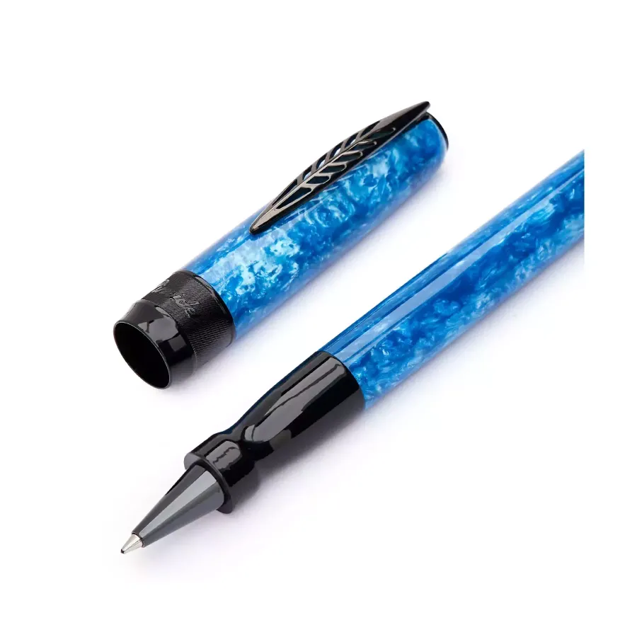 obrazek 1 Stylowe włoskie pióro kulkowe Rock- Black Turquoise