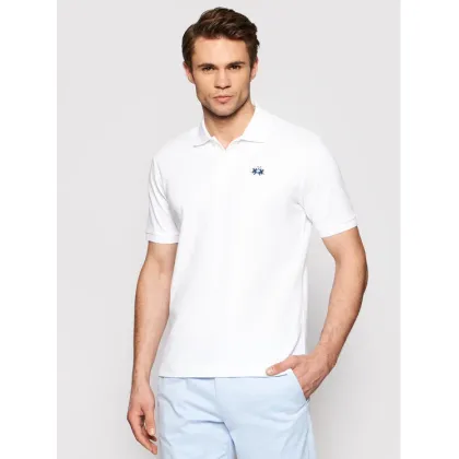 Zdjęcie La Martina Polo BPMP01 PK031 Biały Regular Fit