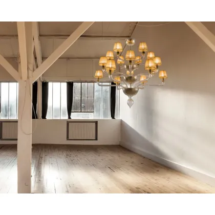 Zdjęcie Unikatowy szklany żyrandol wykonany ręcznie - szkło murano wykonany ręcznie