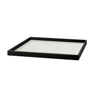 Picture Leather white snack tray Mondo 35x35xH3 cm